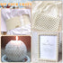 2 Yards Pearl Mesh with Glue, Pearl Trim by The Yard Pearl Ribbon for Crafts DIY Wedding Bouquets Birthday Party Home Decoration, White...