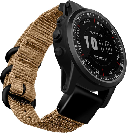 Watch Band Compatible With Garmin Fenix tactix 5X 6X 7X 7 Pro/5x Plus 6x Pro/Fenix 3 3hr/Descent Mk2i Mk2 Mk1/D2 Delta Px/Tactix Delta/Enduro 26mm...