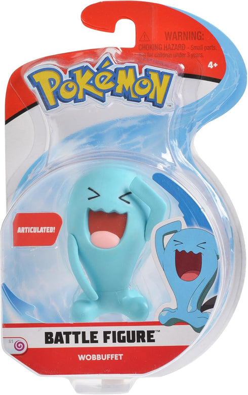 Pokemon Action Figure, 3" Inch Wobbuffet...