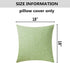 Home Brilliant Green Throw Pillow Covers 18x18 Linen Decorative Spring Pillow Covers Sage Green Sofa Cushion Covers for Couch Bed Decor, 18 x 18 i...