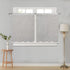 YISURE Linen Textured Short Cafe Tier Curtain, Waterproof Grey Basement Window Curtains Rod Pocket Over Sink for Kitchen Bathroom Farmhouse Laundr...
