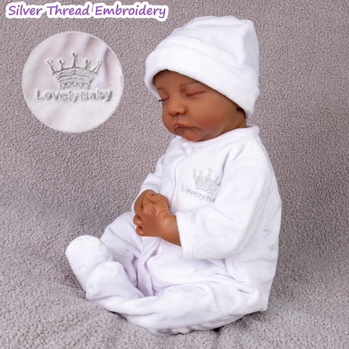 Aori Reborn Baby Dolls Clothes 20 inch Outfit White Onesie for 17-20 Inch Reborn Doll Newborn Dolls...