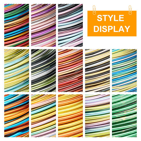 BENECREAT Multicolor Jewelry Craft Wire Gradient Color Aluminum Wire (18 Gauge, 306 Feet) Bendable Metal Wire with Storage Box for Jewelry Beading...