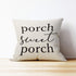 Mancheng-zi Porch Throw Pillows 18x18, Farmhouse Porch Decor, Outdoor Pillow Covers (White)...