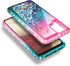 NZND Case for Samsung Galaxy A42 5G, Sparkle Glitter Flowing Liquid Shiny Bling Diamond, Women Girls Cute Phone Case (Pink/Aqua)...