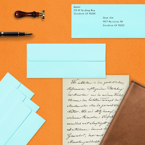 50 Pcs #10 Business Envelopes, Self Seal Standard Envelopes, Windowless Business Mailing Envelopes for Office, Checks, Letters, Invoices, Statemen...