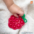 RaZbaby RaZberry Pop Teether for Babies 3 Months & Up - Natural Raspberry Shaped Designed with Soft BPA Free Silicone Poppers - Textured for Senso...
