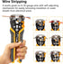 MulWark 3 in 1 Automatic Self Adjusting Wire Stripper/Cutter/Crimper, 8 Inch Multi Pliers For Electrical Wire Stripping, Cable Cutting, Crimping T...