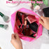 Hillban 4 Pack Chenille Letter Bag Makeup Bag Preppy Skincare Bag Nylon Cosmetic Pouch Zipper Waterproof Organizer Makeup Travel Bag Set for Teen ...