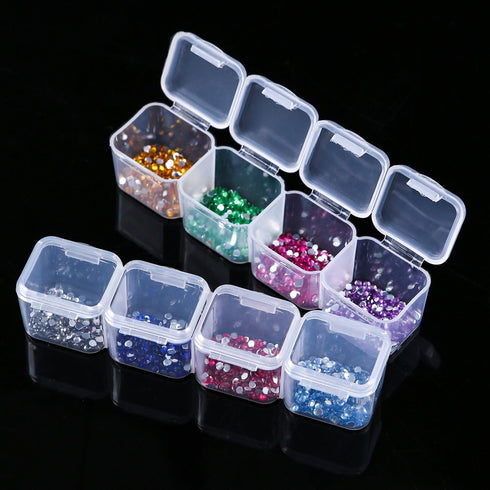Diamond Painting Storage Containers, 2pcs 28 Grids Clear Diamond Painting Accessories and Tools Boxes Bead Organizers Diamond Art Embroidery Stora...