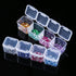 Diamond Painting Storage Containers, 2pcs 28 Grids Clear Diamond Painting Accessories and Tools Boxes Bead Organizers Diamond Art Embroidery Stora...