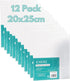 Exerz 20x25cm/8x10inch Canvas Panels 12pcs 280GSM/ Artist Canvas Board 100% Cotton 0.3cm/0.1inch Thinkness/Blank/Triple Primed/Acid Free/Medium Gr...
