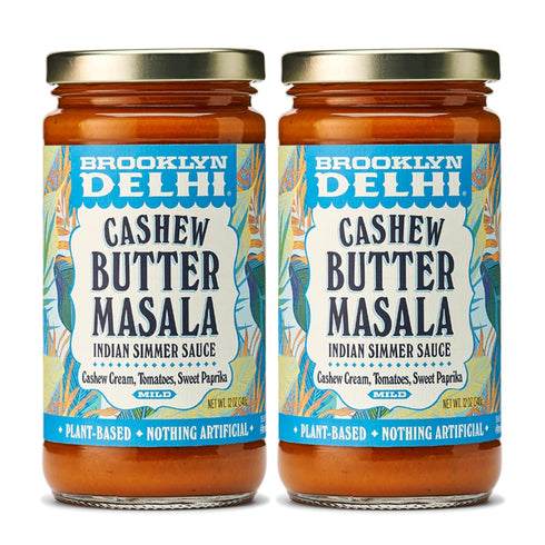 Brooklyn Delhi Vegan Butter Chicken | Indian Simmer Sauce with Cashew Cream Tomatoes, Sweet Paprika | Mild Enough for a Kid, Flavorful for a Foodi...