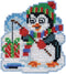 Mill Hill Fishing Penguin Beaded Counted Cross Stitch Ornament Kit 2023 Winter Holiday MH182336, 2.5" x 2.75", Multi...