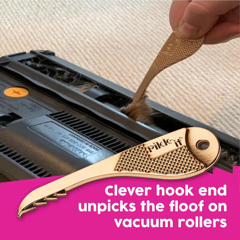 Pikk-it® Amazing Tool for Your Vacuum That Removes Tangled Hair in Seconds, Improves Cleaning Power & Efficiency. Great on Pet & Human Hair, Super...