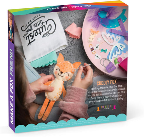 Craft-tastic – Make a Fox Friend Craft Kit – Learn to Make 1 Easy-to-Sew Stuffie with Clothes & Accessories...