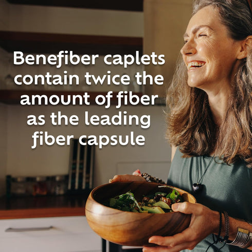 Benefiber Prebiotic Fiber Supplement Caplets, 84 count...