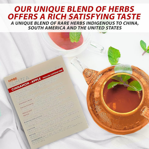 Ultra Slim Tea, Cinnamon Apple, Tea Bags, 24 Count Box, 1.69 Oz...