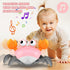 Crawling Crab Toy, Infant Tummy Time Baby Toys, Fun Interactive Dancing Walking Moving Toy Babies Sensory Induction Crabs with Music, Baby Toys Bo...
