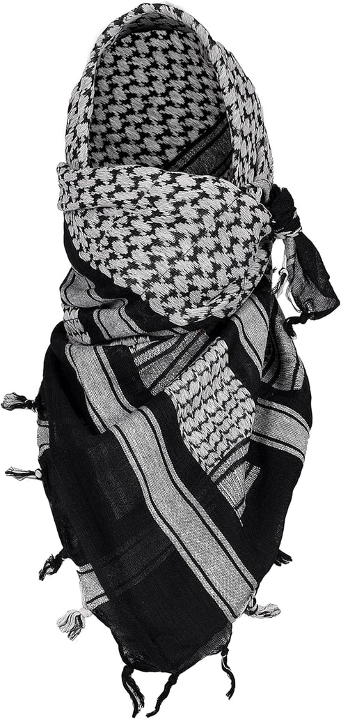 Duke Defense Keffiyeh - Tactical Desert Scarf Cotton Keffiyeh Scarf Military Scarf Keffiyeh Authentic - 100% Cotton Shemagh...