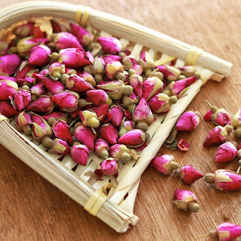Dried Rose Buds Tea, Edible Roses Whole Flowers Loose Leaf Herbs, Premium Rose Herbal Beverages, Natural Healthy Fragrant, Ideal for Gift, 2.8 oz...