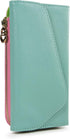 Clutch Wallet with Wristlet and Crossbody Strap for Smartphones or Phablets up to 5.7 Inch - Carrying Case - Frustration-Free Packaging - Teal and...