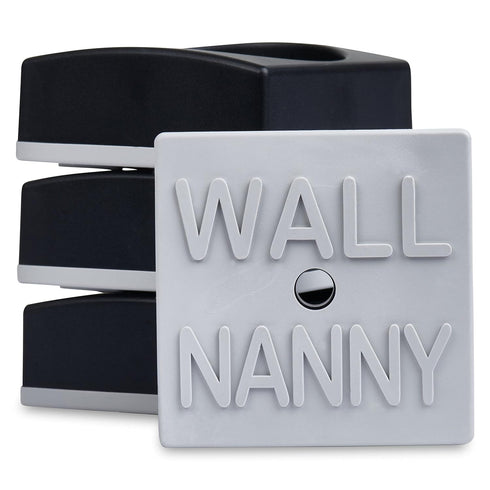 Wall Nanny Mini (4 Pack - Made in USA) Smallest Low-Profile Wall Protector for Baby Gates - Perfect in Doorways - Best Saver Cups Guard Pad Trim &...