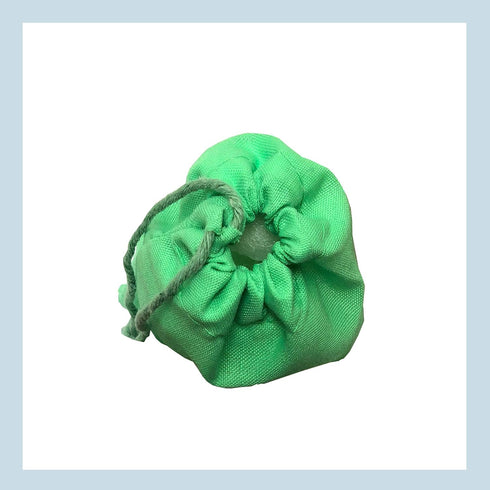 Green Cotton Christmas Drawstring Bags 145 GSM, (6x8 in 25 pcs) Kitchen & Grocery and herb Storage, Eco-Friendly, green gift bags Small Christmas ...