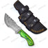 Tracker Knife Damascus Knife for Hunting Camping - Damascus Steel Hunting Tracker Knife with Horizontal Carry Sheath - Fixed Blade Survival Bushcr...