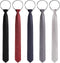 Xinnun 5 Pieces Mens Zipper Ties Pre Tied Adjustable Neckties Solid Color Skinny Necktie Thin Clip on Slim Tie for Office School Wedding Party Uni...