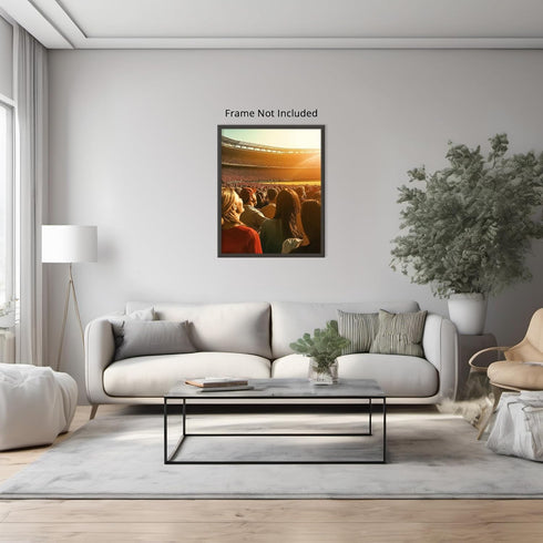 Posterizer 1 pcs-Poster of a packed stadium under a beautiful sunset 2-Sports & Hobby Art Gifts for sports fans Decor for Home & Office- unframed ...