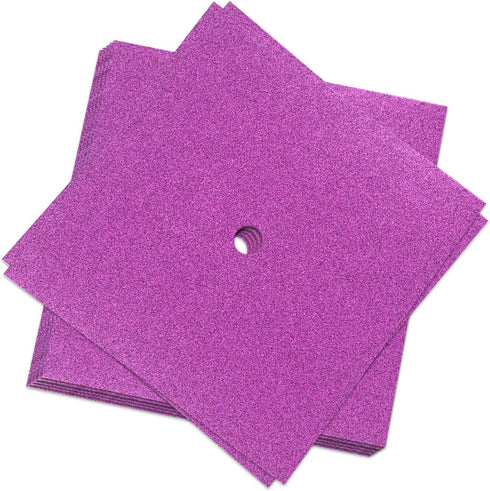 10 Pieces Rosy Glitter Cardstock Premium Construction Paper for Grad Caps Decorations, Crafts and DIY Scrapbook Supplies, 10 x 10 Inch?300 GSM...