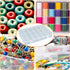 2 Packs 30 Large Grids Sewing Thread Organizer Storage Box,with Adjustable Dividers,Clear Plastic Container Holder for Embroidery,Washi Tape...