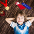 45 Pieces Award Ribbons 1st, 2nd, 3rd Place Flat Carded Set First Place Prizes with Event Card and Rope for Competition, Sports Event, School, Con...