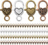 80 Pieces Heart Lobster Claw Clasps Tibetan Antique Heart Lobster Clasps Alloy Claw Clips Hooks 27 x 9 mm for DIY Jewelry Bracelet Necklace Keycha...