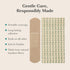 FEBU Eco-Friendly Bamboo Fabric Bandages | PFAS Free Flexible Fabric Bandages | Natural Hypoallergenic Bandage for Scrapes, Cuts & First Aid | Ful...