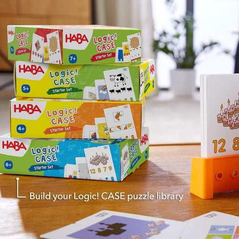 HABA Logic! CASE Starter Set - Brain Building Puzzles for Ages 5+...