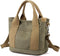 Handbag for Women Small Multi-Pockets, Canvas Mini Tote Shoulder Bags with Zipper, Satchel Hobo Bag for Travel Work...