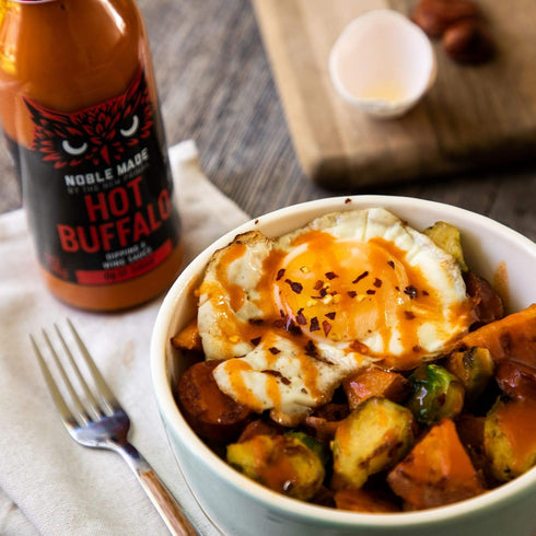 Noble Made Buffalo Sauce, Keto, Gluten Free, Vegan Dipping & Wing Sauce, Low Carb, Dairy Free, Low Calorie, Paleo, Low Sugar, and Whole30 Approved...