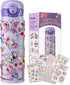 Gifts for Girls Decorate Your Own Water Bottles with Rhinestone Glitter Gem Stickers- Birthday Gifts for Kids DIY Arts and Crafts, BPA Free Stainl...