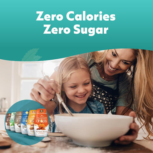 SweetLeaf Sweet Drops - Flavored Stevia Liquid Sweetener, Stevia Extract, Zero Calories, Gluten Free, Keto Friendly, Non GMO, Natural Flavor, Suga...