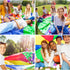 6ft Play Parachute, Parachute with Handles Rainbow Parachute Toy...