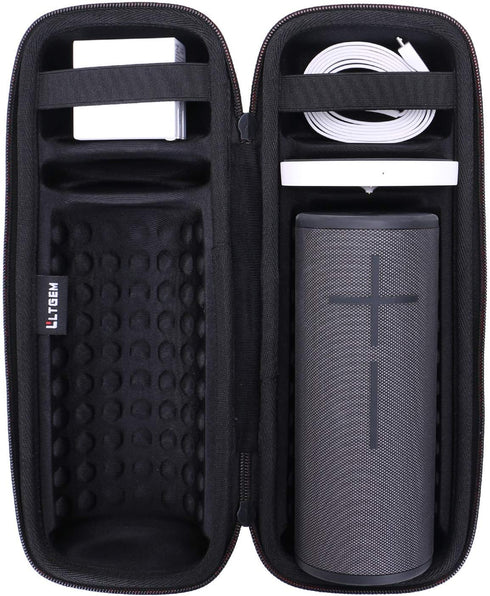 LTGEM Hard Case for ???????????????? ???????? ???????? ?? Ultimate Ears Boom 3 Portable Waterproof Bluetooth Speaker and Charger Dock(Black+Black)...