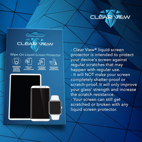 CLEARVIEW Liquid Glass Screen Protector | Covers up to 6 Devices | for All Smartphones Tablets and Watches...