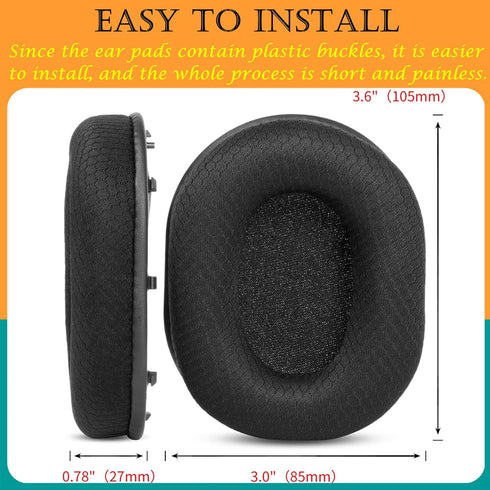 TaiZiChangQin (2020-2022) BlackShark V2 PRO Ear Pads Cushions Earpads Replacement Compatible with Razer BlackShark V2 / V2 PRO Wireless Gaming Hea...