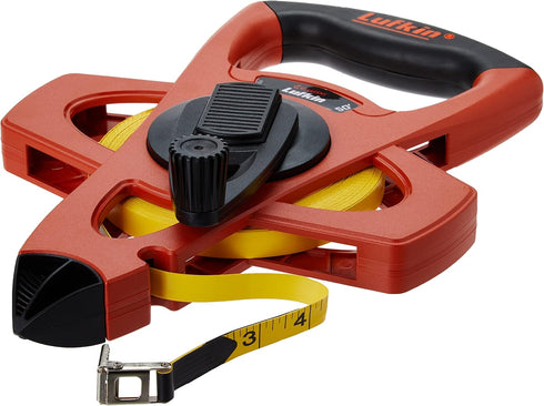 Crescent Lufkin 1/2" x 50' Hi-Viz Orange Fiberglass Tape Measure - FE050...