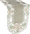 Embroidered Gold Daisy Fleur Latte Linen Table Runner or Dresser Scarf (16Wx45L)...
