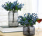 Mistari 10 Pack Artificial Flowers California Faux Blueberries Artificial Stems for Decorating Blueberry Picks Fruit Fake Silk Flowers Home Decora...