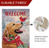 Welcome Winter Golden Retriever Dog Decorative Burlap Garden Flag, Puppy Cardinal Pet Home Yard Small Outdoor Decor, Christmas Snowy Outside Decor...