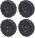 4PCS 1.0 Tires All Terrain Super Soft Sticky Tires for 1/18 TRX4M 1/24 SCX24 FCX24 AX24 Upgrade Parts (A)...
